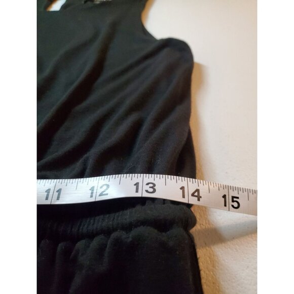 Athleta Black Keyhole Sleeveless Minimalist Modal Blend Maxi Dress Size Medium - Picture 10 of 16